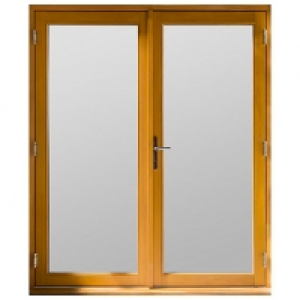 Wickes  Jeld-wen Kinsley Hardwood French Doors Golden Oak Finish - 5