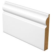 Wickes  Torus Fully Finished Satin White Skirting - 18mm x 169mm x 4