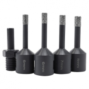 Vitrex DDGKIT6 Diamond Tile Drill and Guide 5 Piece Kit £18.00