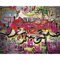 Wickes  ohpopsi City Graffiti Wall Mural - L 3m (W) x 2.4m (H)