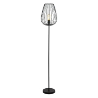 Homebase Steel Eglo Newtown Floor Lamp - Black