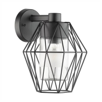 Homebase Zinc Plated Steel EGLO Canove Caged Exterior Wall Light