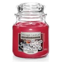 Homebase Glass, Wax, Wick Yankee Candle Home Inspiration Medium Jar Reindeer Treats