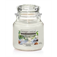 Homebase Glass, Wax, Wick Yankee Home Inspiration Medium Jar White Jasmine Blossom