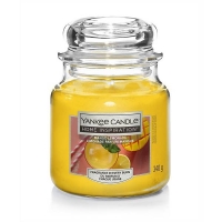 Homebase Glass, Wax, Wick Yankee Candle Home Inspiration Medium Jar Mango Lemonade