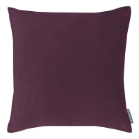 Homebase 45x45cm Country Living Velvet Linen Cushion - 45x45cm - Grape