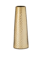 LittleWoods  Tall Hammered Gold Vase