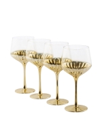 LittleWoods Waterside Art Deco Wine Glasses Set of 4