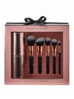 LittleWoods The Indulgence Collection Makeup Brush Set with Carry Case