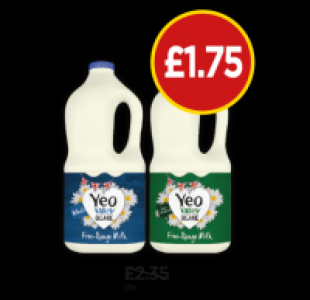 Budgens  Yeo Valley Organic Whole Milk, Semi Skimmed Milk