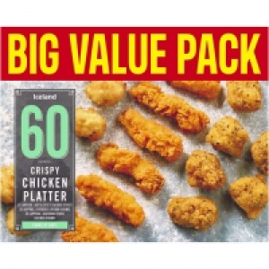 Iceland  Iceland 60 (approx.) Crispy Chicken Platter 760g