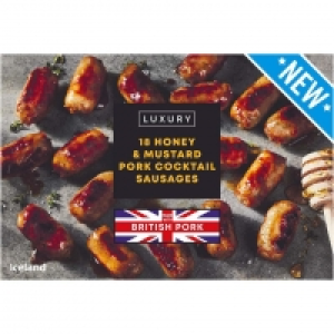 Iceland  Iceland Luxury 18 Honey and Mustard Pork Cocktail Sausages 3