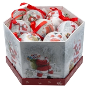 Premier Christmas Tree Baubles x 14 Jolly Santa - Includes G £14.00