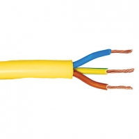 Wickes  3 Core Arctic Flexible Cable 1.5mm² 3183YA Yellow 100m