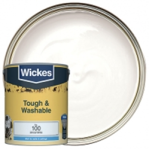 Wickes Almost White - No. 100 Tough & Washable Matt Emulsion £24.00