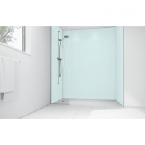 Wickes  Mermaid Mint Matte Acrylic 2 Sided Shower Panel Kit 1200mm x