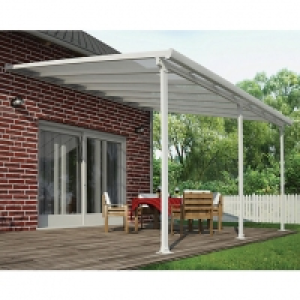 Wickes  Palram Feria Polycarbonate Patio Canopy White - 4250 x 3870 