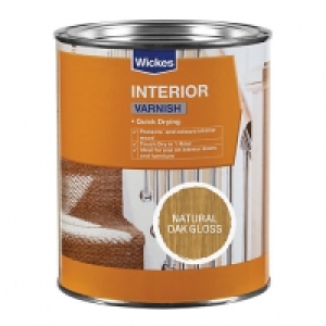 Wickes  Wickes Quick Drying Interior Varnish - Natural Oak Gloss 750