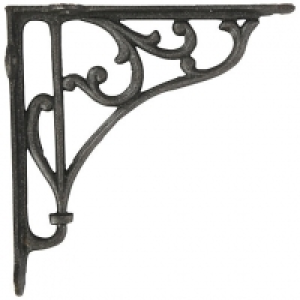 Ornate Steel Railway Shelving Bracket - 270 x 270mm £11.00