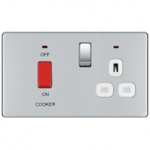 BG 45 Amp Screwless Flat Plate Cooker Control Unit with Swit