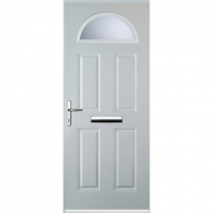 Euramax 4 Panel 1 Arch Right Hand White Composite Door - 840 £670.00