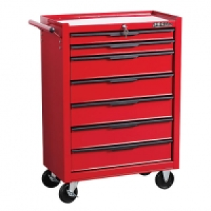 Hilka Heavy Duty 7 Drawer Tool Trolley - Red £240.00