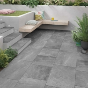Eastbourne Grey Glazed Outdoor Porcelain Tile 600 x 900 x 20 £29.00