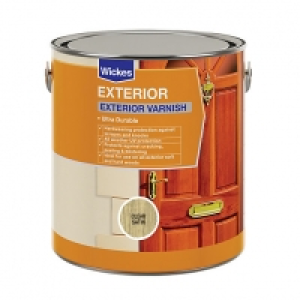 Wickes  Wickes Exterior Varnish - Clear Satin 2.5L