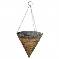 Wickes  14in Sisai Rope & Fern Hanging Cone