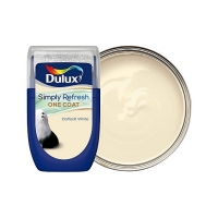 Wickes  Dulux Simply Refresh One Coat Paint - Daffodil White Tester 