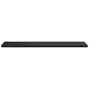 Gloss Black Radiator Shelf - 18 x 150 x 1200mm