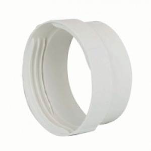 Manrose PVC White Round Female Connector - 100mm