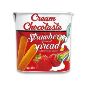 CREAM CHOCOLATE STRAWBERRY SPREAD £0.39