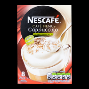 NESCAFE CAPPUCCINO UNSWEETENED 8 SACHETS £1.00