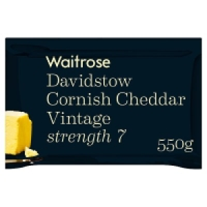 Waitrose Davidstow Cornish Cheddar Vintage Strength 7 £4.00