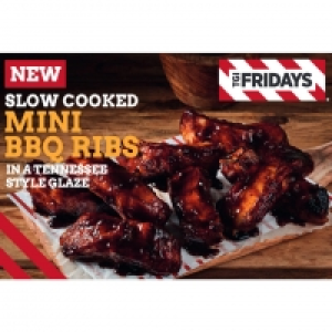 TGI Fridays Slow Cooked Mini BBQ Ribs in a Tennessee Style G £4.00