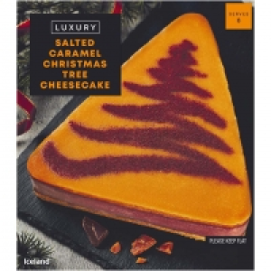 Iceland  Iceland Luxury Salted Caramel Christmas Tree Cheesecake 620g