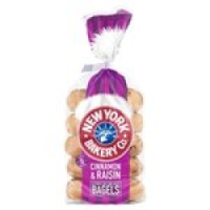 New York Bakery Co. Cinnamon & Raisin Bagels £1.60