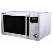 RobertDyas  Sharp R28STM Solo 23L 800W Microwave - Stainless Steel