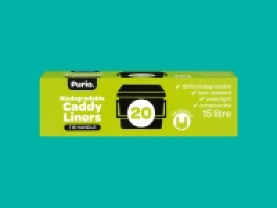 Lidl  Purio Biodegradable 15L Caddy Liners