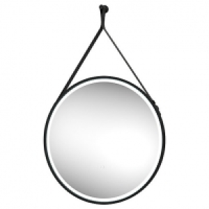 Edmonton Colour Changing Matt Black LED Hanging Mirror with  £367.00