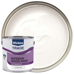 Wickes Trade Satinwood Pure Brilliant White 2.5L £25.00