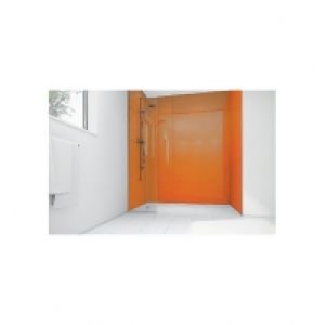 Wickes  Mermaid Amber Acrylic 3 sided Shower Panel Kit 1200mm x 900m