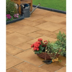 Wickes  Marshalls Firedstone Sunrise Paving Slab Mixed Size - 5 m2 p