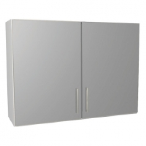 Wickes Orlando Grey Gloss Slab Wall Unit - 1000mm