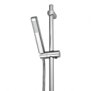 Bristan Square Chrome Shower Kit with Single Function Handse
