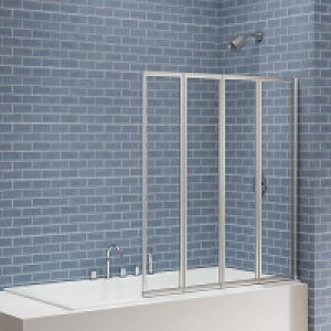 Nexa By Merlyn 4mm Chrome 4 Panel Folding Bath Screen - 1400 £262.00