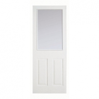 Wickes  Wickes Woburn White Glazed Grained Moulded 3 Panel Internal 