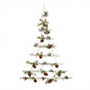 Yes White Berry Christmas Tree Hanging Wall Sash Decoration with