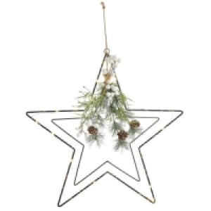 Yes Mistletoe Pre-Lit Wire Star Decoration